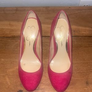 Hot pink Jessica Simpson heels